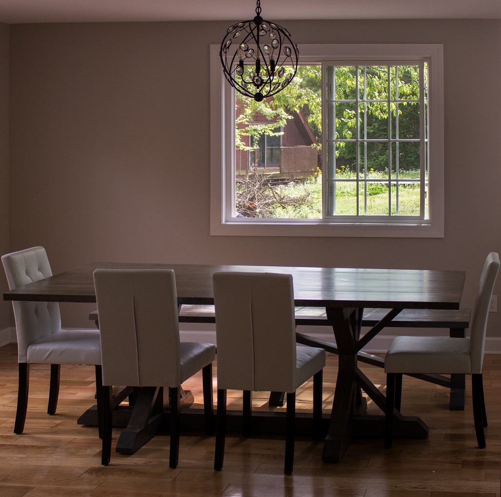 Crystal's Farmhouse Table & Bench